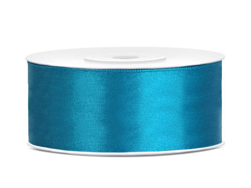 Picture of SATIN RIBBON TURQUOISE 25MM PER METRE